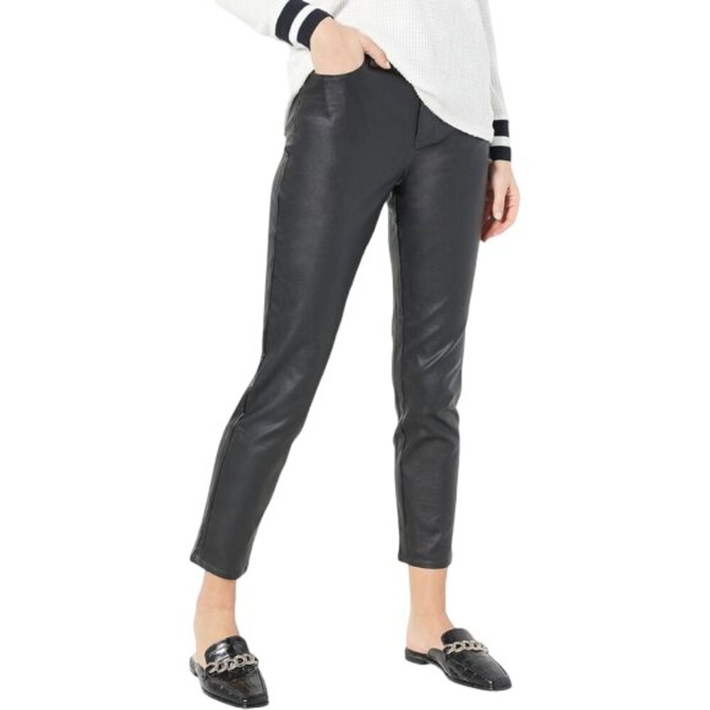 GRAVER Susan Graver Regular Coated Stretch Woven Ankle Pants Womens Plus 22 NEW